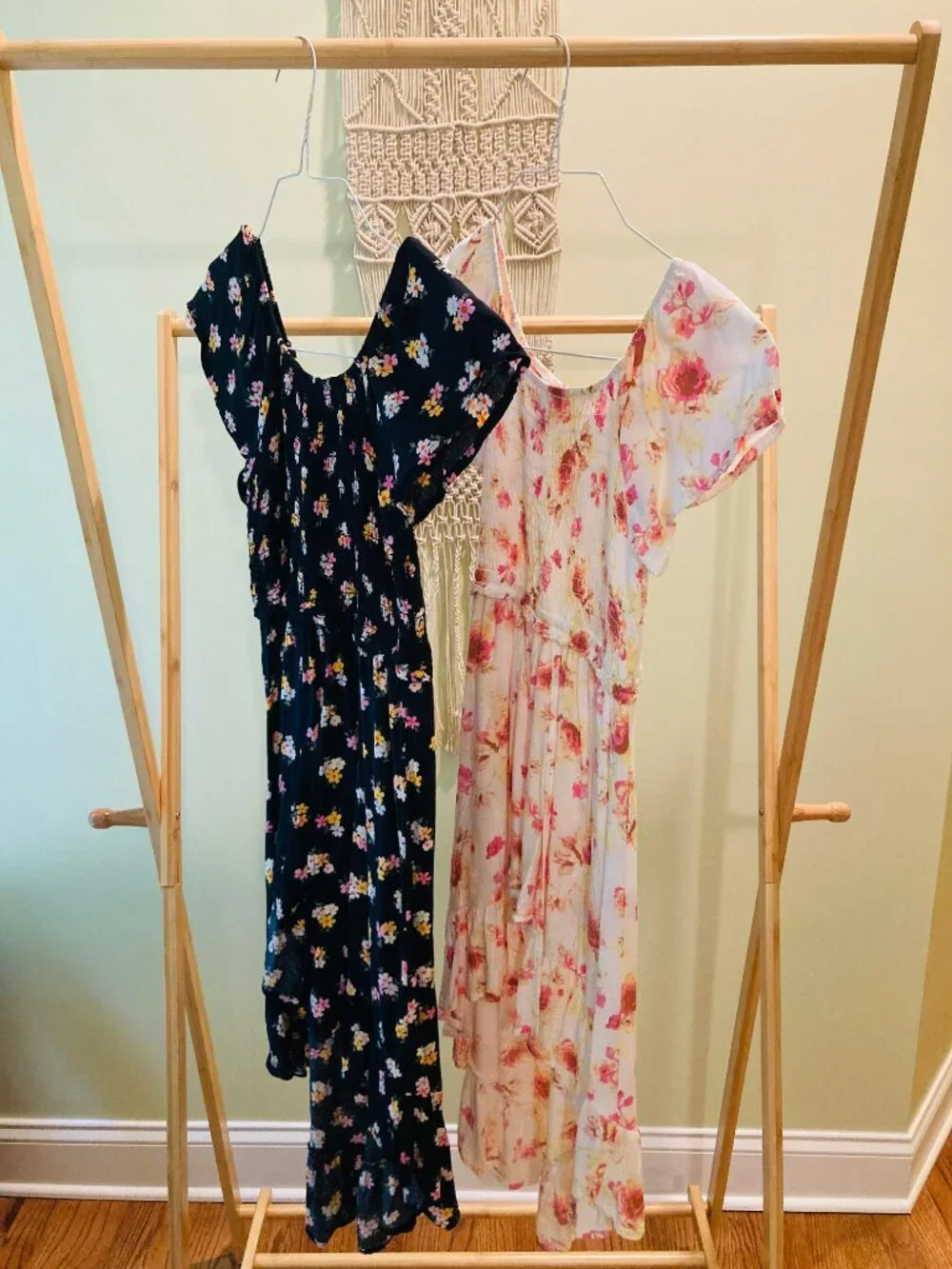 SINGLE DRESS Target Cat & Jack High-Low Dress Black Floral